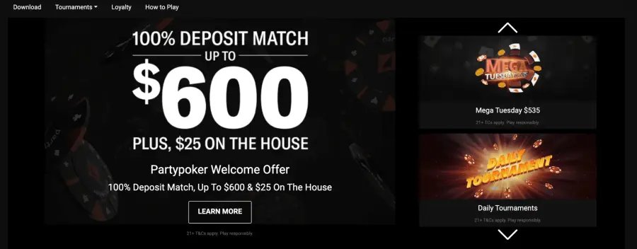 Partypoker official website